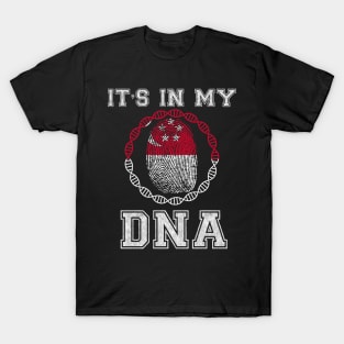 Singapore  It's In My DNA - Gift for Singaporean From Singapore T-Shirt